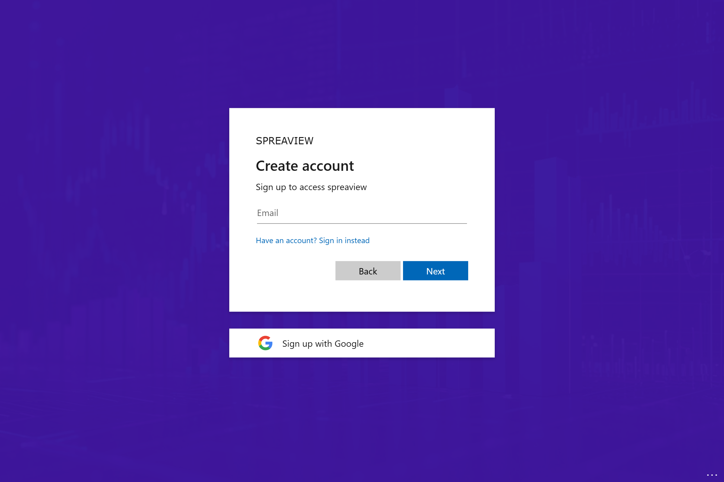 Get to the login page