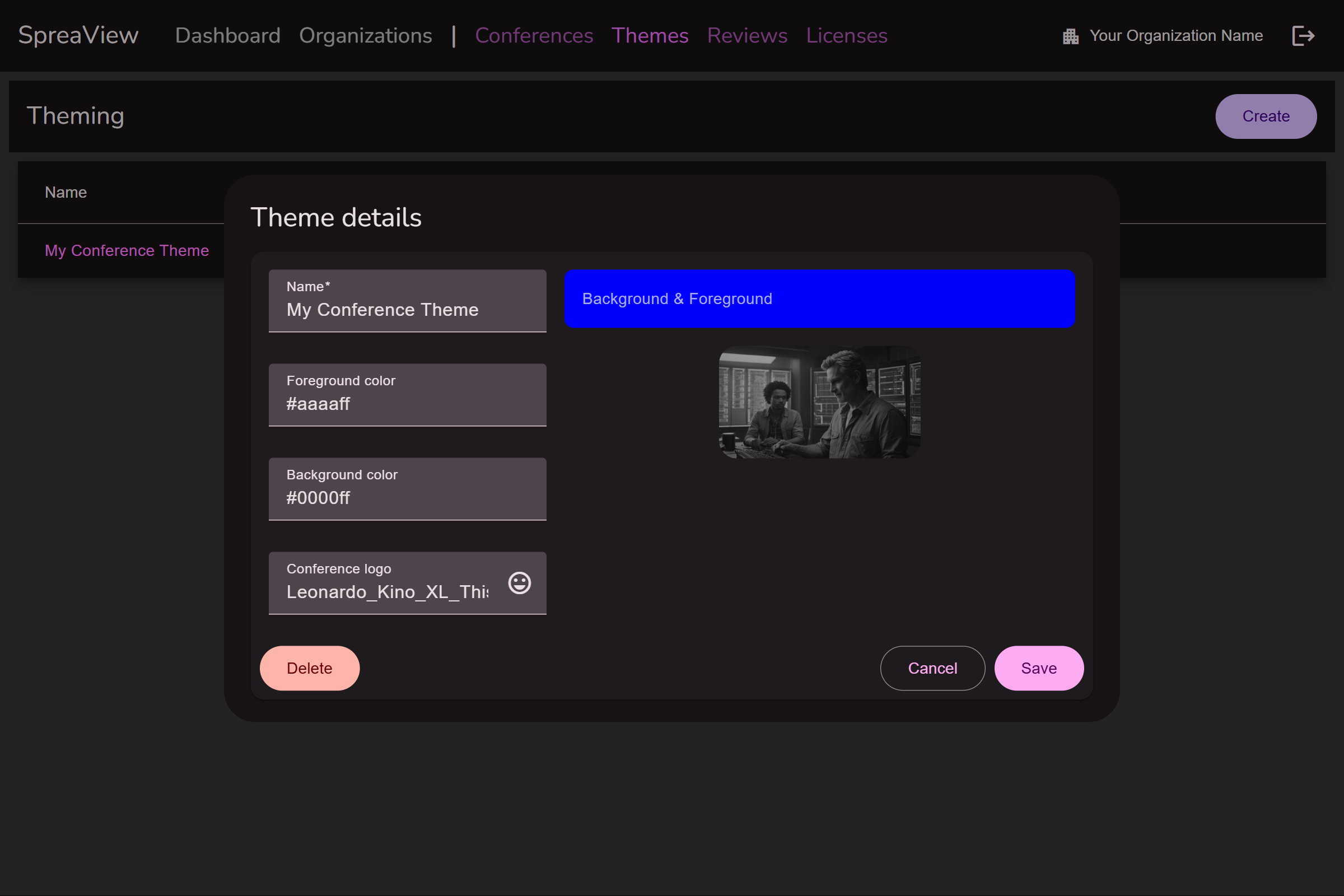 Speaker Registration Page